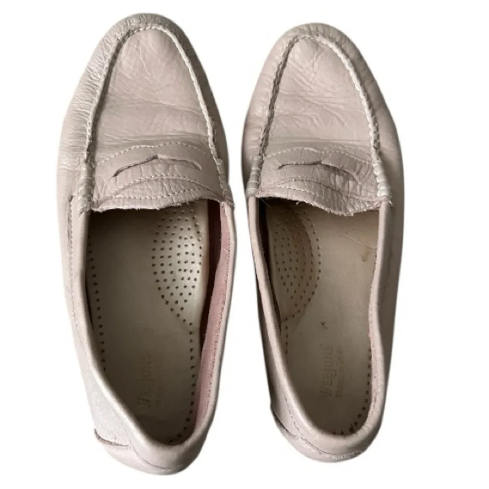 G.H. Bass Weejuns Soft Blush Pink Leather Penny classic Loafers - Size 9M - Picture 1 of 11